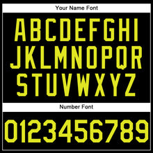 Load image into Gallery viewer, Custom Black Neon Yellow Performance T-Shirt