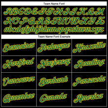 Load image into Gallery viewer, Custom Black Kelly Green-Yellow Performance T-Shirt