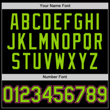 Load image into Gallery viewer, Custom Black Neon Green Pinstripe Pink Authentic Sleeveless Baseball Jersey