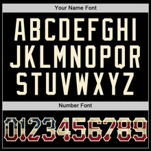 Load image into Gallery viewer, Custom Black Cream Pinstripe Vintage USA Flag Authentic Sleeveless Baseball Jersey