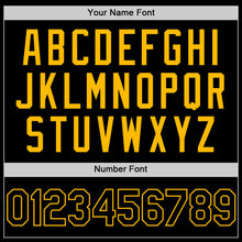 Load image into Gallery viewer, Custom Black Gold Authentic Sleeveless Baseball Jersey