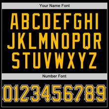 Load image into Gallery viewer, Custom Black Gold-White Authentic Sleeveless Baseball Jersey