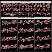 Load image into Gallery viewer, Custom Black White-Red Mesh Authentic Throwback Baseball Jersey