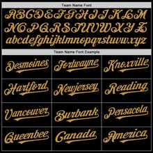 Load image into Gallery viewer, Custom Black Old Gold Mesh Authentic Throwback Baseball Jersey