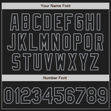 Load image into Gallery viewer, Custom Black Gray Authentic Baseball Jersey