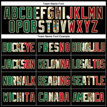 Load image into Gallery viewer, Custom Black Vintage Mexican Flag-Cream Mesh Authentic Throwback Baseball Jersey