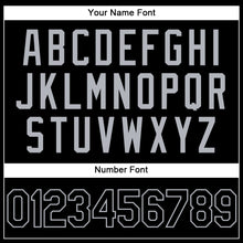 Load image into Gallery viewer, Custom Stitched Black Gray Sports Pullover Sweatshirt Hoodie