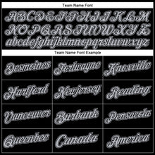 Load image into Gallery viewer, Custom Stitched Black Gray Sports Pullover Sweatshirt Hoodie