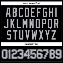 Load image into Gallery viewer, Custom Stitched Black Gray Sports Pullover Sweatshirt Hoodie