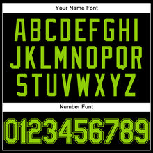 Load image into Gallery viewer, Custom Stitched Black Neon Green Sports Pullover Sweatshirt Hoodie