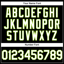 Load image into Gallery viewer, Custom Stitched Black White-Neon Green Sports Pullover Sweatshirt Hoodie