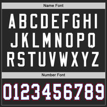 Load image into Gallery viewer, Custom Black Royal-Red Mesh Authentic Throwback Football Jersey