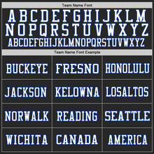 Load image into Gallery viewer, Custom Black White-Royal Mesh Authentic Throwback Football Jersey