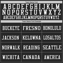 Load image into Gallery viewer, Custom Black White Mesh Authentic Throwback Football Jersey