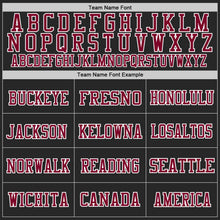 Load image into Gallery viewer, Custom Black Maroon-White Mesh Authentic Throwback Football Jersey