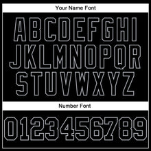 Load image into Gallery viewer, Custom Black Gray Authentic Football Jersey