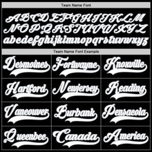 Load image into Gallery viewer, Custom Black White-Gray Hockey Lace Neck Jersey