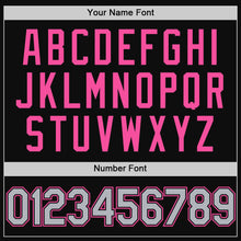Load image into Gallery viewer, Custom Black Gray-Pink Authentic Throwback Baseball Jersey