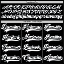 Load image into Gallery viewer, Custom Black White-Gray Hockey Jersey