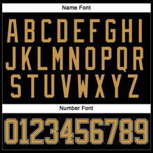 Load image into Gallery viewer, Custom Black Old Gold-White Hockey Jersey