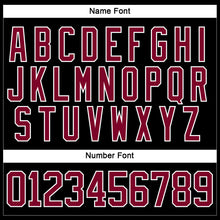 Load image into Gallery viewer, Custom Black Maroon-White Hockey Jersey