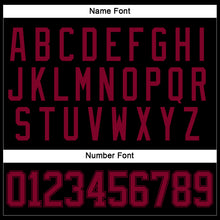 Load image into Gallery viewer, Custom Black Maroon Hockey Jersey