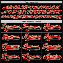 Load image into Gallery viewer, Custom Black Red-Cream Hockey Jersey