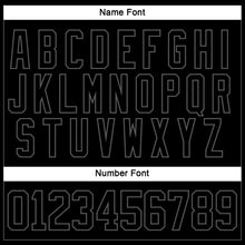 Load image into Gallery viewer, Custom Black Steel Gray Hockey Jersey