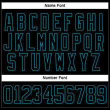 Load image into Gallery viewer, Custom Black Teal Hockey Jersey