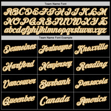 Load image into Gallery viewer, Custom Black Cream-Old Gold Authentic Throwback Basketball Jersey