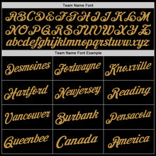 Load image into Gallery viewer, Custom Black Gold-Old Gold Authentic Throwback Basketball Jersey