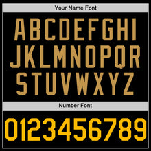 Load image into Gallery viewer, Custom Black Gold-Old Gold Authentic Throwback Basketball Jersey