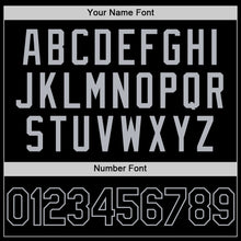 Load image into Gallery viewer, Custom Black Gray Authentic Throwback Basketball Jersey