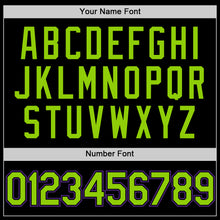 Load image into Gallery viewer, Custom Black Neon Green-Purple Authentic Throwback Basketball Jersey