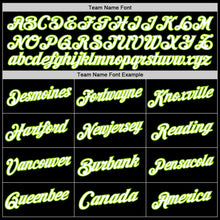 Load image into Gallery viewer, Custom Black White-Neon Green Authentic Throwback Basketball Jersey