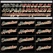 Load image into Gallery viewer, Custom Black Vintage USA Flag-Cream Authentic Throwback Basketball Jersey