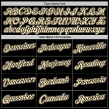 Load image into Gallery viewer, Custom Black Cream Authentic Throwback Basketball Jersey