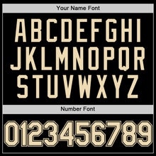 Load image into Gallery viewer, Custom Black Cream Authentic Throwback Basketball Jersey