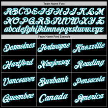 Load image into Gallery viewer, Custom Black Light Yellow-Teal Authentic Throwback Basketball Jersey