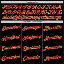 Load image into Gallery viewer, Custom Black Camo-Red Authentic Throwback Basketball Jersey