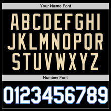 Load image into Gallery viewer, Custom Black White Light Blue-Cream Authentic Throwback Basketball Jersey