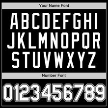 Load image into Gallery viewer, Custom Black White Authentic Throwback Basketball Jersey