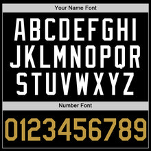 Load image into Gallery viewer, Custom Black Old Gold-White Authentic Throwback Basketball Jersey