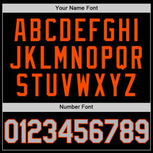 Load image into Gallery viewer, Custom Black Gray-Orange Authentic Throwback Basketball Jersey