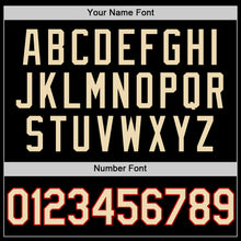 Load image into Gallery viewer, Custom Black Cream-Red Authentic Throwback Basketball Jersey