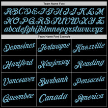 Load image into Gallery viewer, Custom Black Shadow Blue Authentic Throwback Basketball Jersey