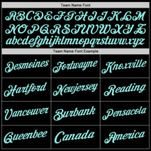 Load image into Gallery viewer, Custom Black Ice Blue Authentic Throwback Basketball Jersey