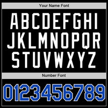 Load image into Gallery viewer, Custom Black Thunder Blue-White Authentic Throwback Basketball Jersey