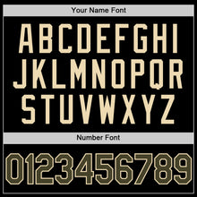 Load image into Gallery viewer, Custom Black Olive-Cream Authentic Throwback Basketball Jersey