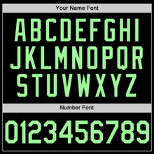 Load image into Gallery viewer, Custom Black Pea Green Authentic Throwback Basketball Jersey